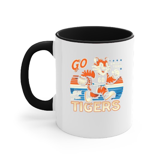 Small Town, Big Pride: Go Tigers! Accent Mugs