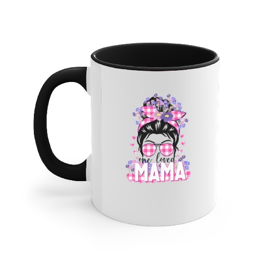 One Loved Mama Accent Mugs