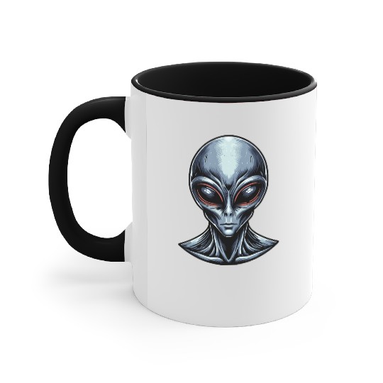 Grey Alien Accent Mugs