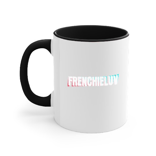 Frenchie Love Accent Mugs