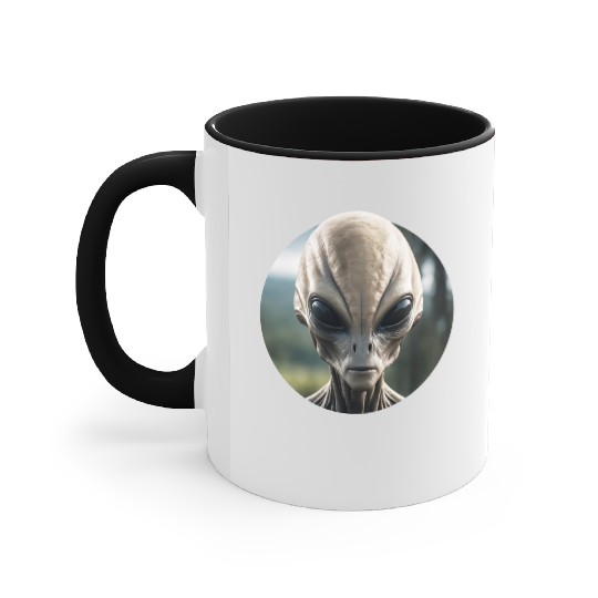 Grey Alien Accent Mugs