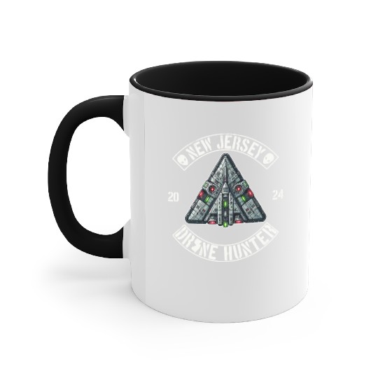 New Jersey Drone Hunter | NJ Drones Aliens UAPs Accent Mugs