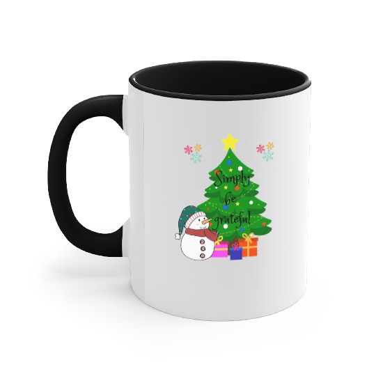 Simply be grateful Accent Mugs