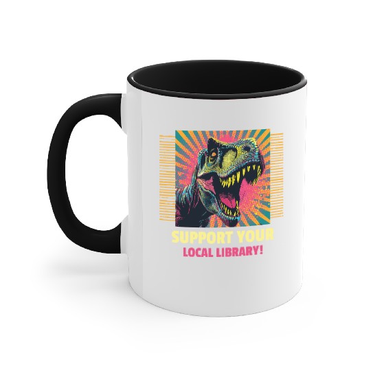 Support Your Local Library Accent Mugs