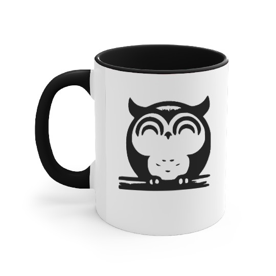Cute Sleeping Owl Accent Mugs