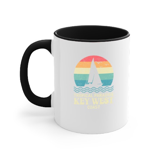 Florida TROPICAL PARADISE KEY-WEST COAST Accent Mugs