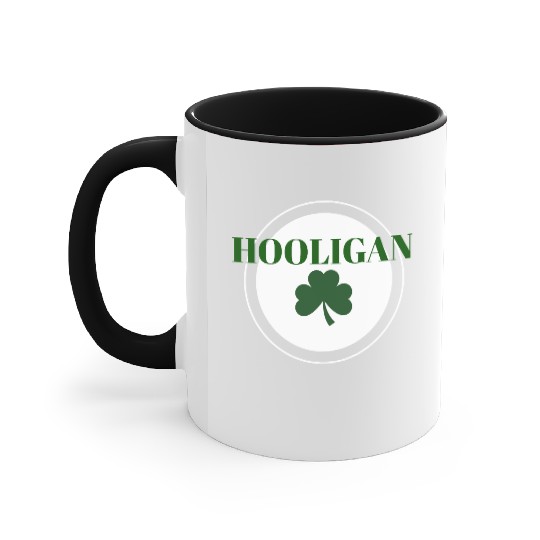Hooligan with Clover Accent Mugs