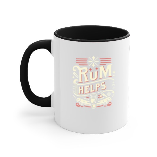 Rum Helps 11 Accent Mugs