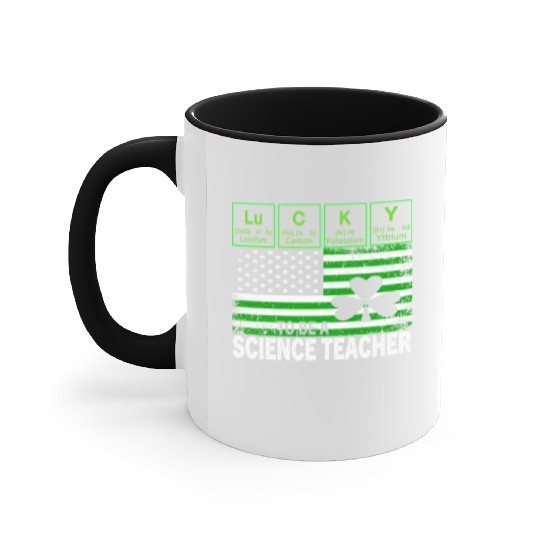 Lucky to Be a Science Teacher St Patricks Day Accent Mugs