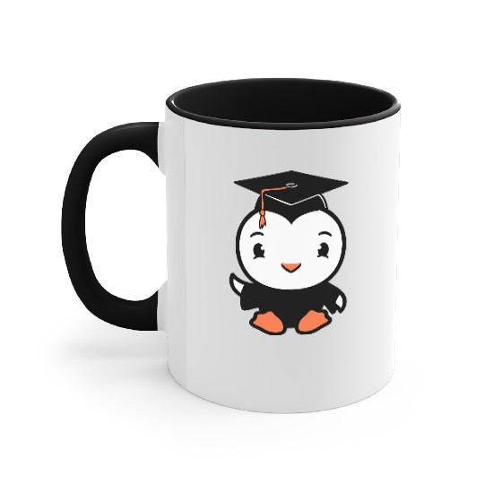 Bird School College Graduation Hat Education Cute Accent Mugs