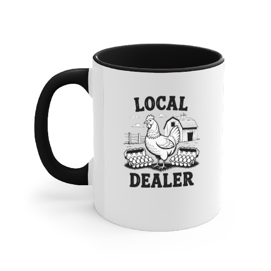 Local Egg Dealer Easter Sunday Easter Egg Hunt Accent Mugs