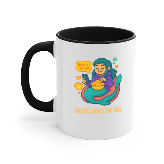 Drama Under the Sea Accent Mugs