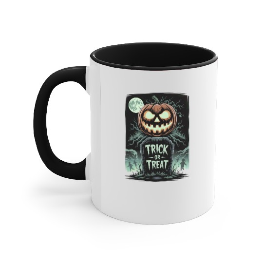 Halloween Horror Scary Thriller Trick Or Treat Accent Mugs
