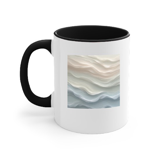Take a Deep Breath – Calm Abstract Accent Mugs