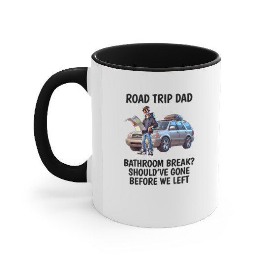 Road Trip Dad Design Accent Mugs