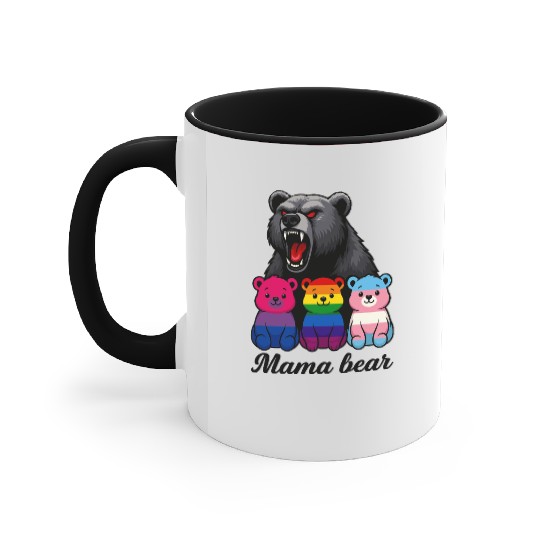 Mama Bear Pride Cubs Accent Mugs