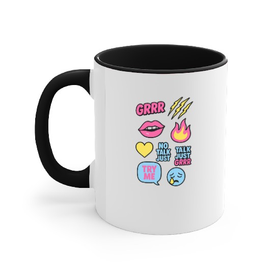 Sticker Grrr – TikTok Baddie Pack Accent Mugs