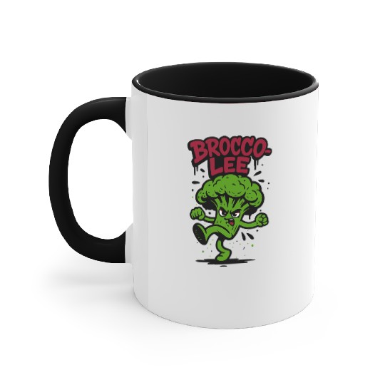 Brocco Lee – Funny Broccoli Karate Accent Mugs