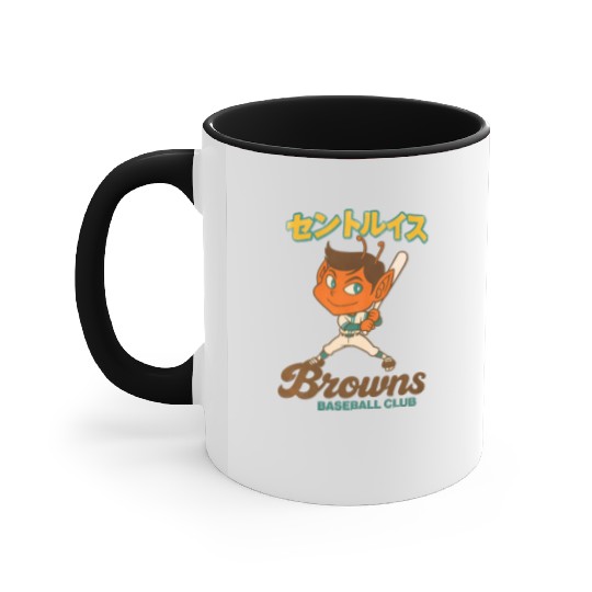 Vintage St Louis Browns Baseball Japan Version Accent Mugs