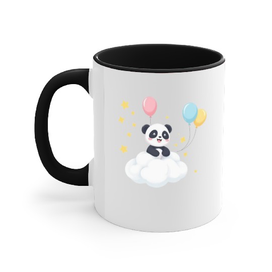 Panda in the Clouds Accent Mugs