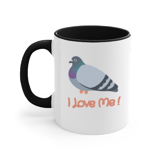 I LOVE ME - Pigeon Accent Mugs