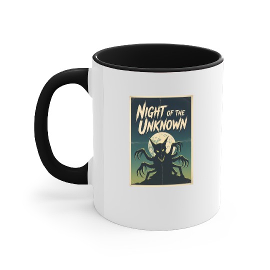 Night of the Unknown Creature Accent Mugs
