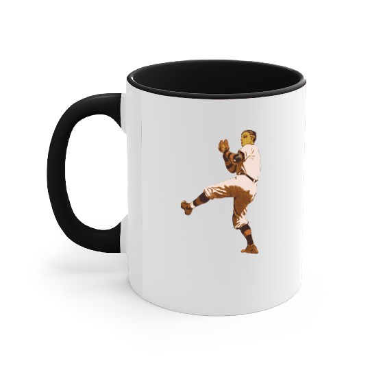 Baseball Pitcher Accent Mugs