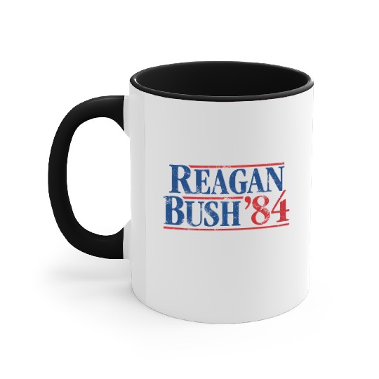 Distressed Reagan - Bush ’84 Accent Mugs