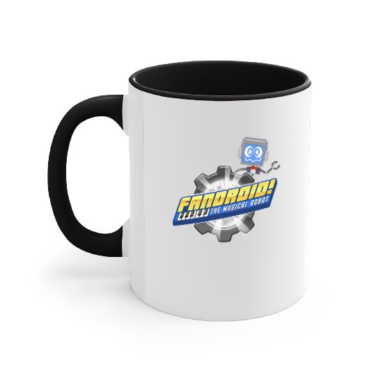 Fandroid Logo with Waving Fandroid Accent Mugs