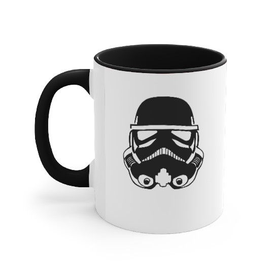 Stormtrooper Helmet Design Accent Mugs