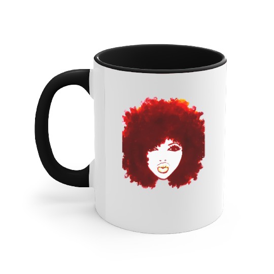 Natural Hair Curly Hair Autumn Afro Accent Mugs Tees