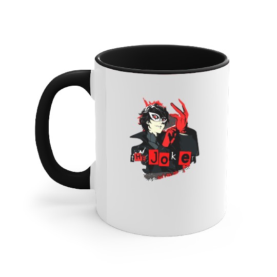 Persona 5 joker Accent Mugs