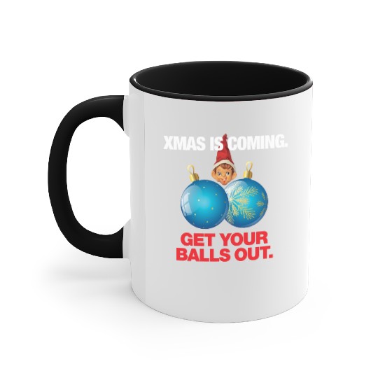 Christmas Balls Accent Mugs