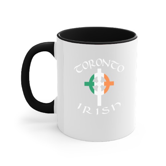 Ireland Canada Pride Celtic Cross Toronto Irish Accent Mugs