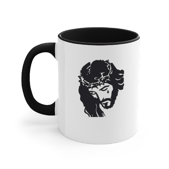 JESUS CROWN OF THORNS Accent Mugs