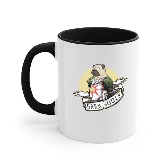 Bark Souls Accent Mugs - Pug Solaire - Dark Souls