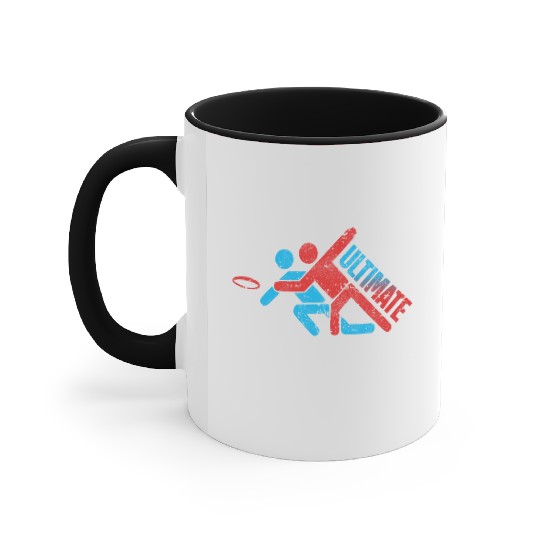 Ultimate Frisbee - Extreme Sports Disc Golf Accent Mugs