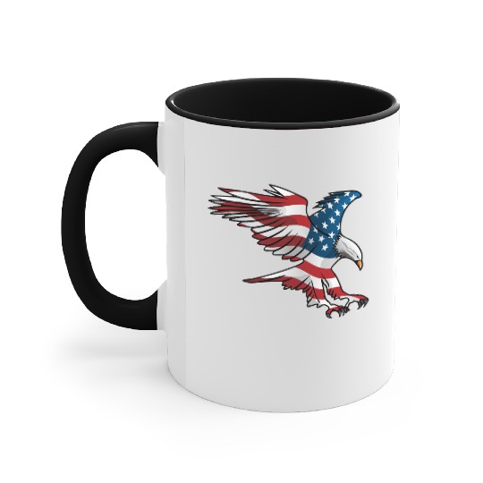Patriotic American Eagle Accent Mugs