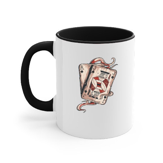 Blackjack Gift Playing Cards Casino Gambling Gift Accent Mugs