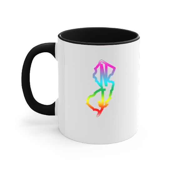 New Jersey Gay Pride LGBTQ Accent Mugs