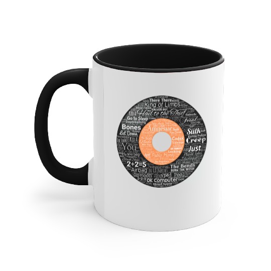 Radiohead Albums and Songs Accent Mugs
