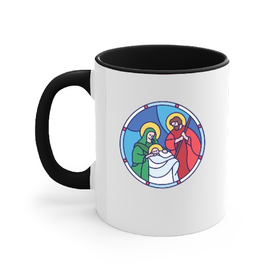 Josef Maria Jesus Jesus birth Bethlehem Christmas Accent Mugs