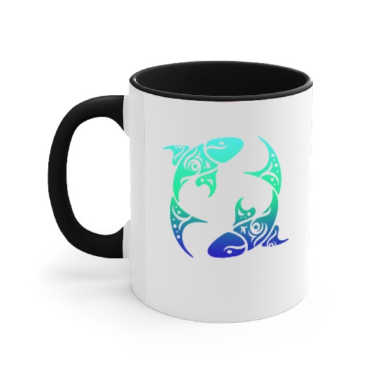 T Tattoo Pisces Horoscope Gift Idea Accent Mugs