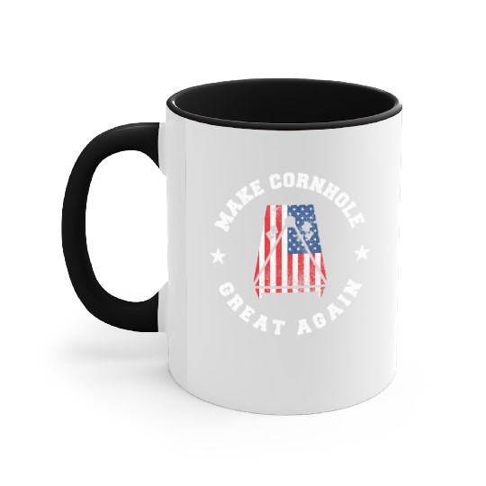 Make Cornhole Great Again Funny USA Gift Accent Mugs