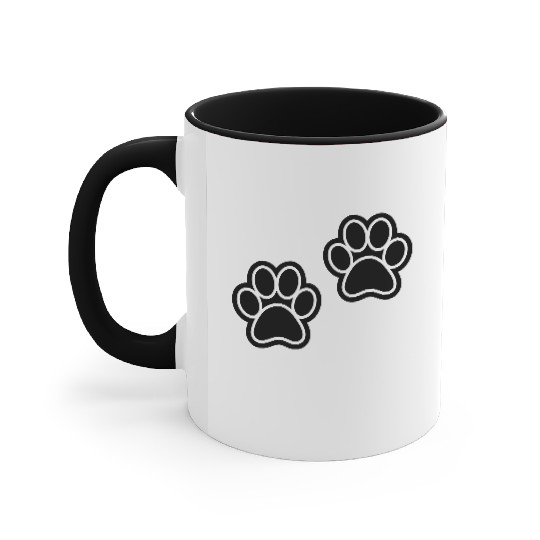 Paw Prints Accent Mugs