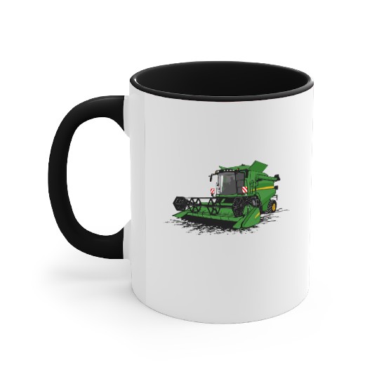 combine harvesters - farmer - agriculture - farm Accent Mugs
