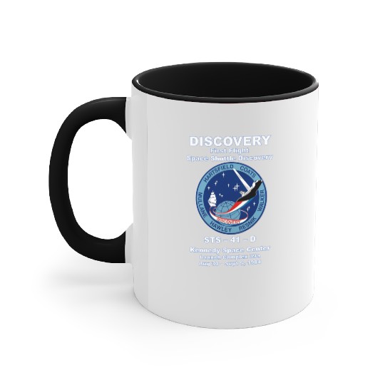 NASA Space Shuttle STS-41-D Vintage Crew Accent Mugs