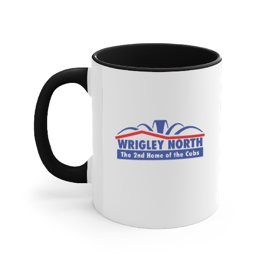 Wrigley North The Second Home of the Cubs Accent Mugs