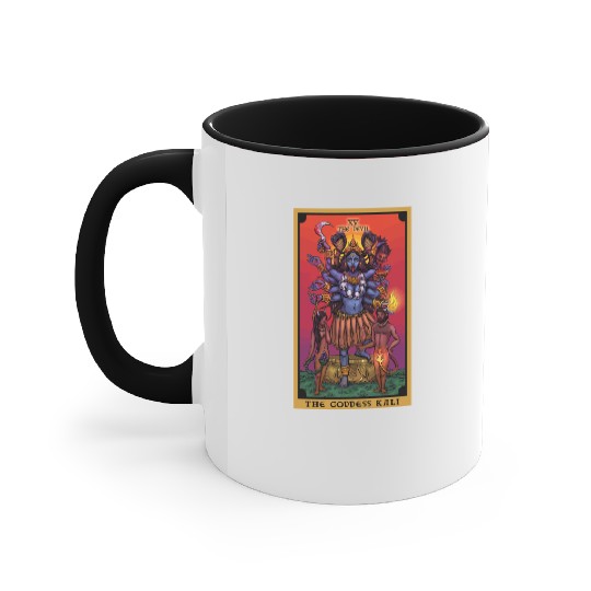 The Goddess Kali The Devil Tarot Card Hindu Indian Accent Mugs
