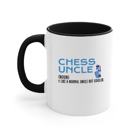 chess uncle Accent Mugs